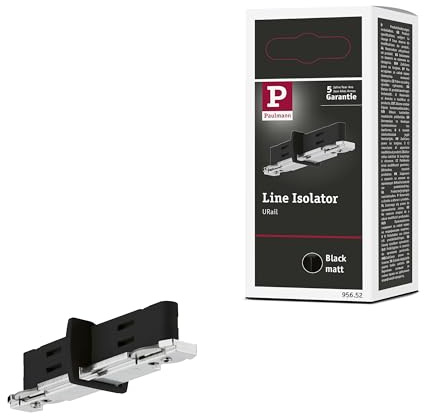 Paulmann 95652 URail Zubehör Stromschutzschalter, 70 x 18 mm, schwarzes Schienensystem