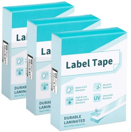 Vixic 3x TZe-231 Kompatibel mit Brother P-touch Bänder 12mm Weiß TZ Tape 12mm 0.47 TZe231 AZe231 P touch Schriftband für Brother Beschriftungsgerät Ptouch H105 1010 H107 1000 1005 1280 D400 1250