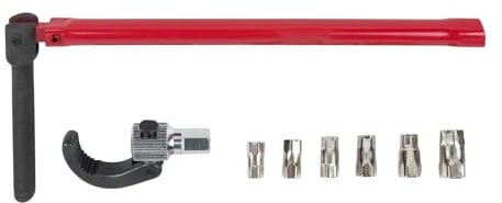 VZU 8 teiliger Standhahnmutterschlüssel, Standhahnschlüssel, 9-17 mm Werkzeug für Wasserhahn Montage, Armaturen Schlüsse, für Waschbecken Toilettenschüssel Badezimmer Küche