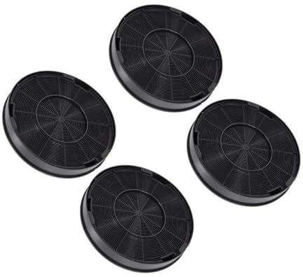 EVAYP 4x Aktivkohlefilter passend für EFF62 00748733 Electrolux 9029793578 50290659007 Franke 112.0016.755 Bosch DHZ5316 Siemens LZ55651 Whirlpool 481281718552 Faber 112.0157.240 Dunstabzugshauben