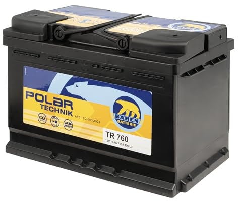 Baren Batteria Auto AFB L3 TR760 12V 70Ah 760A, Batteria Auto Rinforzata per Veicoli Con Sistema Start&Stop, Estrema Resistenza, Senza Manutenzione, Pronta all'uso