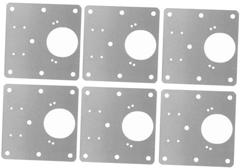 CIYODO 6st Schrankreparaturbrett Scharnier Reparaturplatte Reparatursatz Für Türscharniere Scharniere Reparieren Befestigungsplatten Reparaturplatten Für Scharniere Rostfreier Stahl