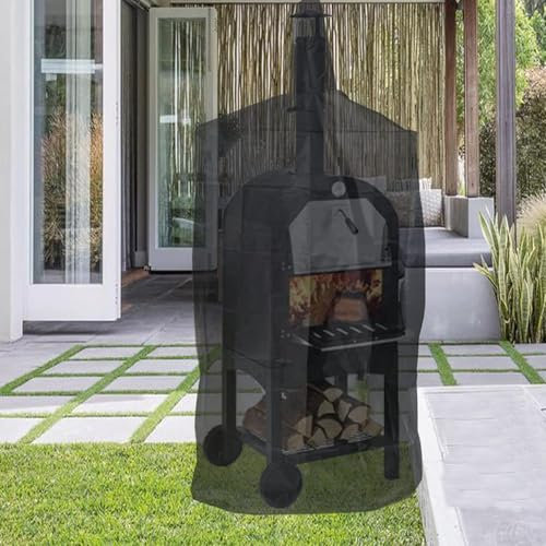 Pizza Oven Cover Heavy Duty Oxford Grill Oven Protective Large Size 165 * 65 * 45cm Wind Anti-UV Water Proof Protector for Outdoor Camping Garden Oven