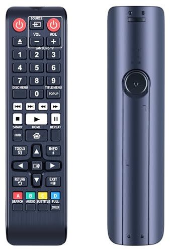 TCNOUMT AK59-00167A Remote Control fit for Samsung DVD Disc Player AK5900167A BD-C5500 BD-H6500 BD-H6500/EN BD-H6500/XN BD-C7900 BD-F6700 BD-F7500 BDH6500 BD-J7500 BD-J7500/EN BD-J7500/ZF
