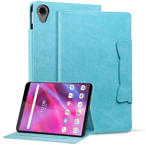 Bxithnr Funda para Lenovo Tab M8 HD/FHD 8,0 Pulgadas TB-8505F, TB-8505X Tablet Carcasa PU + TPU Cuero Flip Case Cover con Función de Soporte - Cielo Azul