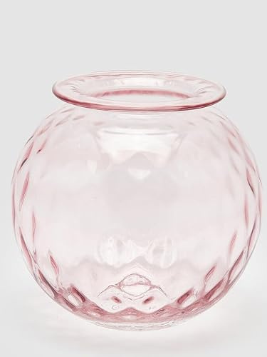 EDG Enzo De Gasperi Enzo De Gasperi Vase Opium Glas H 24 cm D 25 cm Pink