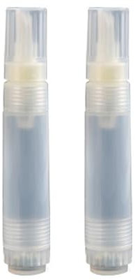 Lot de 2 marqueurs vides à tête inclinée de 8 mm - Fournitures d'art - Stylo de peinture acrylique rechargeable pour peinture artistique