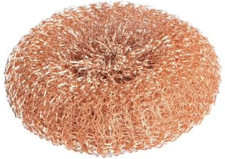 Jantex Coppercote Scourers, Pack of 20 | Cuts through stubborn grease and burnt-on food in busy catering kitchens, with a flexible spiral design for easy grip.