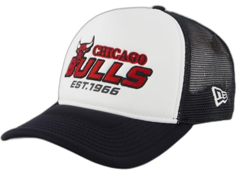 New Era A-Frame Mesh Trucker Cap - Foam Chicago Bulls Black