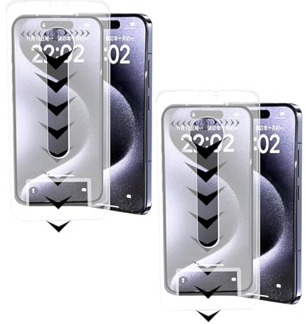 Eowduk 3 in 1 Schutzfolie, 3 in 1 Screen Protector for iPhone 16/15/14/13/61 Pro Max/Plus (for iPhone 14,HD * 2)