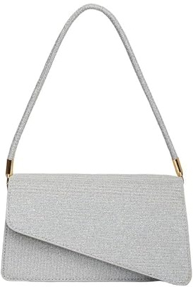SDFWGG Glitzer Abendtasche Damen Clutch Elegante Abendtasche Kleine Schultertasche Rechteckige Umschlagtasche Ausgehtasche Handtasche Für Party Hochzeit Abend Event