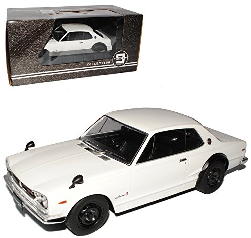 Nisan Skyline Typ C10 GT-R KPGC10 Coupe Weiss 1968-1972 Triple 9 1/18 PremiumX Modell Auto