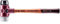 Halder 3023040 Simplex Maillet de Caoutchouc/Tpe-Mid, Multicolore, 40 mm