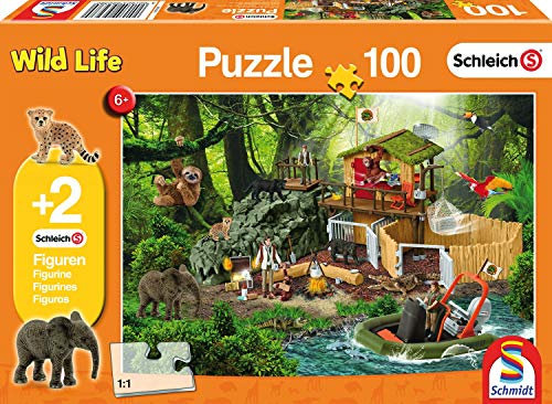 Schmidt CGS_56238 Research Station Croco Puzzle, Multicolor