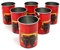 6er Set HAVANA CLUB Tin Cup RED Trinkdose Konservendose Havanna Trinkbecher ~mn 452 0944