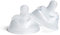 Herobility Lot de 2 tétines doubles en silicone anti-coliques pour biberons et biberons écologiques (petite taille)