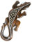 Salamandre Motif Batik - décoration Murale en Bois 30cm