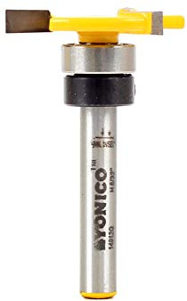 Yonico 14912q 5/32-Inch x 3/8-Inch Top Bearing Slot Cutter Router Bit 1/4-Inch Shank