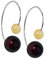 ANDANTE Premium Collection - Echter OSTSEE Bernstein Ohrringe in 925 Sterling Silber - Große Halb Creolen - Beidseitig - Zertifiziert - Gold des MEERES - Farbe KIRSCHE und MILCHIG GELB
