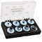 Milescraft 1228 Metallbuchsen-Set, 11-teilig, Oberfräsen-Schablonenführungs-Set, passend für Porter Cable Style Router Subbases - Universal