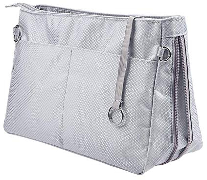Soyizom Nylon Taschenorganizer Innentaschen Handtaschen Bag in Bag für Speedy Neverfull (Grau,Medium)