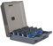 Hamosky Boîte de rangement pour cartes de visite Rolodex 1000 cartes, 4 intercalaires et guides A-Z Gris