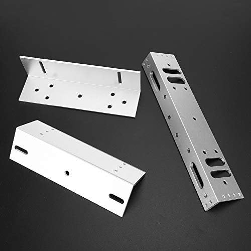 Z & L Bracket for Inward Door, Mounting Holder Stand Bracket for Inward Door 280kg/617.3lb, Electric Magnetic Door Lock Support for Wooden Doors, Metal Doors, Security Doors