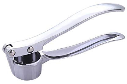 HUOQILIN Premium Garlic Press - Soft Easy-Squeeze Ergonomic Handle, Sturdy Design Extracts More Garlic Paste Per Clove, Garlic Crusher For Nuts Ang Seeds, Professional Garlic Mincer And Ginger Press