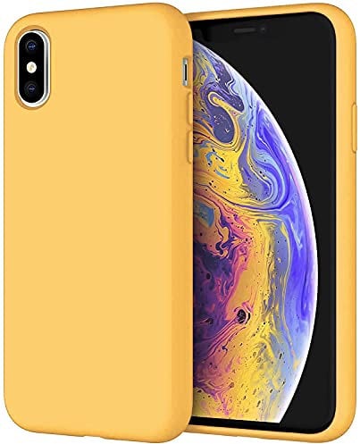 TechDealsUK Silicone Matte TPU Case Cover For Apple iPhone XR (Yellow)