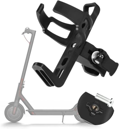 GLDYTIMES Support de bouteille d'eau rotatif à 360 degrés pour vélo et scooter électrique, antidérapant à démontage rapide, porte-gobelet (noir)