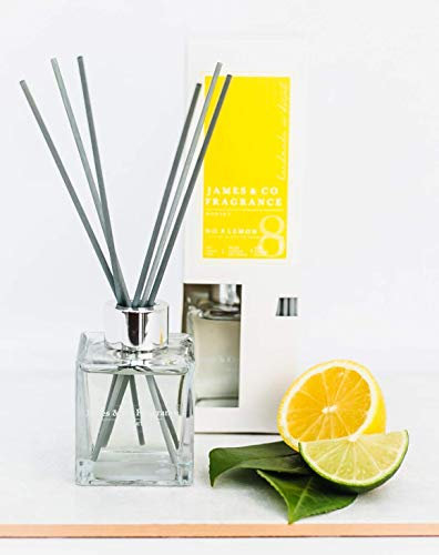 James & Co No.8 Lemon (Lemon & Bergamot) 100ml Home Fragrance Reed Diffuser Set