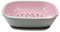 Tupperware Allegra Shine Servierschale 1,33 L rosa grau mit Sieb Auffangschale