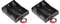sourcing map Battery Case Storage Box 3 Slots x 3.7V 2-Wire Lead for 3 x 18650 Battery 2 Pcs