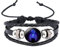 Caimeytie Kinder Armschmuck Leder Wickelarmbänder Verstellbar Horoskop Sternzeichen Glücksarmband Skorpion