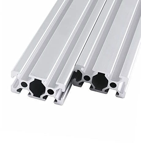 CNCYEAH 2 Stück 2040 Aluminium profil -400mm Alu Profile Europäische Norm Systemprofil 20x40 Alu Profile Extrusions Linearschiene