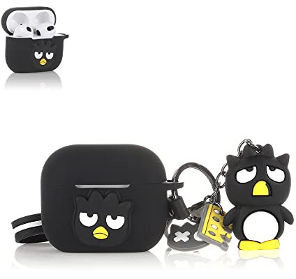 TAOCHEN Fall für AirPods 3rd Erzeugung Ohrhörer mit Puppe Anti Loss Seil- Stoßfester Schutz Cartoon Design Nette Fall Cover Kompatibel mit AirPods 3