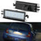OZ-LAMPE 1 Stücke LED Kennzeichenbeleuchtung für Ren-ault Clio II Lift DACIA Logan I Sandero I, Kennzeichen mit CAN-Bus, Nummernschildbeleuchtung LED 18 * 2835 SMD
