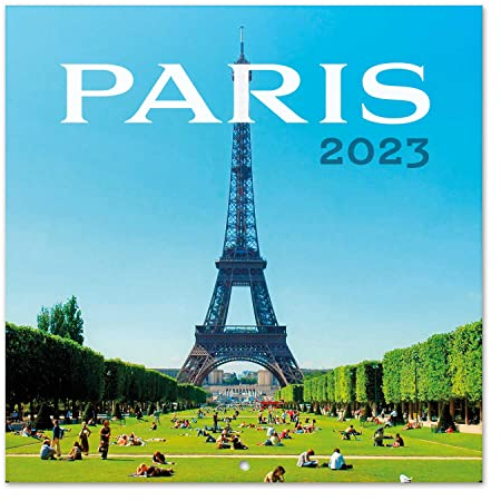 Grupo Erik Wandkalender 2023, Paris Wandkalender, Kalender zum Aufhängen, Kalender 2023 Wandkalender, Familienkalender 2023, offizielle Lizenz, FSC zertifiziert