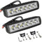 Willpower 2 Pcs LED Arbeitsscheinwerfer, 6 Zoll 18W Strahler led fernscheinwerfer, Led Scheinwerfer 12v für Auto Bagger Anhänger Traktoren LKW SUV Offroad