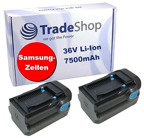 2X Li-Ion Akku, 36V / 7500mAh für Hilti TE6A TE-6A TE-6A TE7A TE-7A TE-7-A Bohrhammer Schlagbohrmaschine Akkuschrauber Bohrmaschine ersetzt B36 B-36 B-36-V B36 Battery Accu