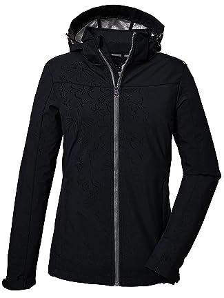 Killtec Damen Kos 40 Wmn Sftshll Jckt Softshelljacke/Outdoorjacke mit abzippbarer Kapuze