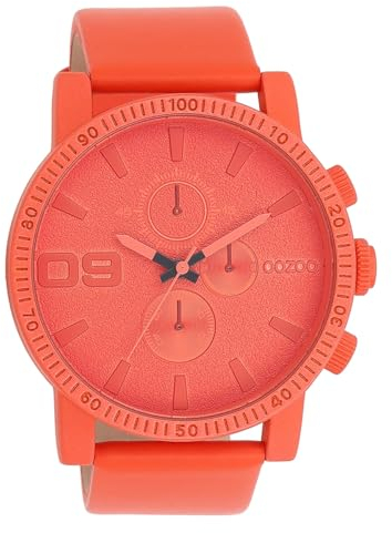 Oozoo Timepieces Herren Uhr | Armbanduhr Herren mit Lederarmband | Hochwertige Uhr für Männer | Edle Analog Herrenuhr in rund | C11219