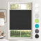 Plissee ohne Bohren Plissees Klemmfix Schwarz 100x130cm(BxH) Jalousie Plisseerollo Blickdicht Fensterrollo innen ohne Bohren Sichtschutz & Sonnenschutz Rollos für Fenster ohne Bohren