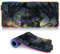 Tapis Souris Jeu RGB Grand LED étendu XXL - 7 Modes Multicolores et 4 Modes d'effet pour MacBook PC - Dragon des Marais Noir 15,7 x 35,4 Pouces