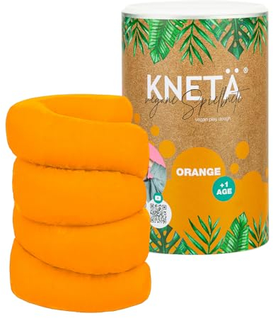 KNETÄ XXL Papierdose (1.000g) - Vegane Spielknete für Kinder ab 1 Jahr I Made in Germany (ORANGE)