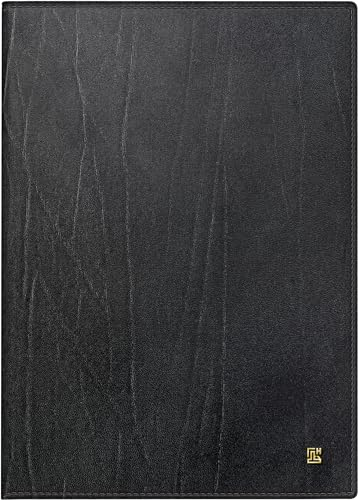 BRUNNEN Buchkalender Mod. 765 2025 | A5, Leder, schwarz