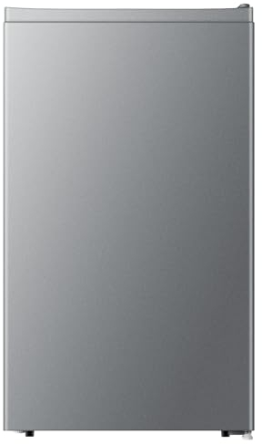 PKM KS93ESI Kühlschrank mit Kaltlagerzone | 94 Liter | Silber | Sehr leise mit 36 dB | Wechselbarer Türanschlag | 1 Gemüseschublade | 47,5 cm Breite | Regelbares Thermostat | Energieeffienzklasse E