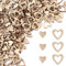 300 Stück Holzherzen Deko, Holzherzen zum Basteln Klein, Unbearbeitet Herzen Holz Tischdeko, Konfetti Herzen Hochzeit für Valentinstag, DIY Handwerk