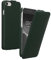 kalibri Flip Hülle Ultra Slim kompatibel mit Apple iPhone SE (2022) / iPhone SE (2020) / iPhone 8 / iPhone 7 - Leder Case Schutzhülle Tasche in Petrol matt