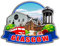 Glasgow England UK Magnet Fridge Magnet Wooden 3D Landmarks Travel Collectible Souvenirs Decoration Handmade -4297